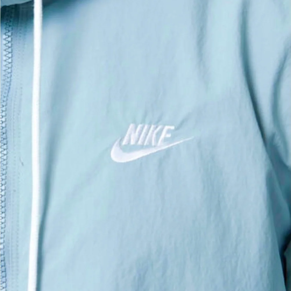 Nike Sportswear® Woven Club Full-Zip Jacket in Sky Ice Blue XL NWT